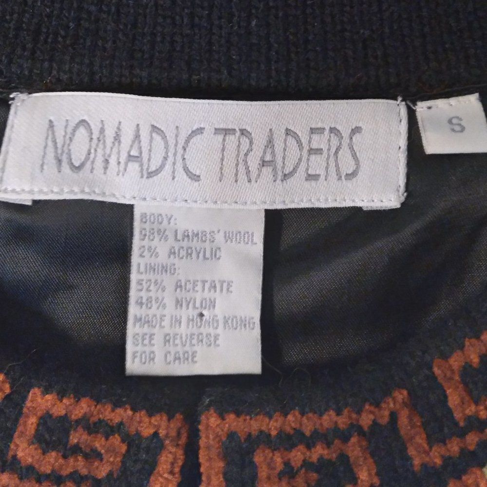 VTG Nomadic Traders Wool Floral Pattern Sweater - Picture 6 of 6